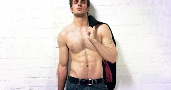 brutal man with enlarged penis